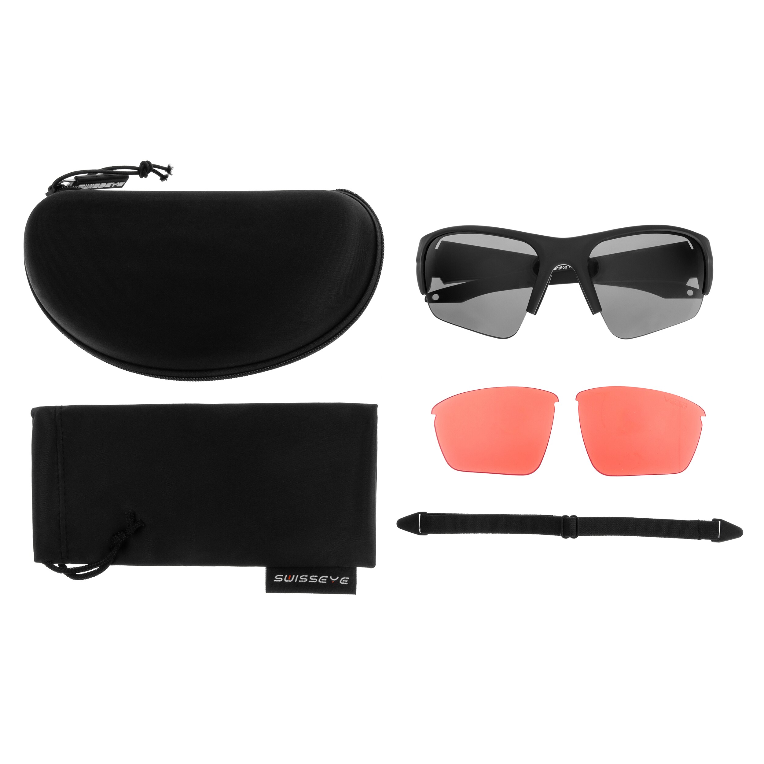 Lunettes tactiques ViperV620 Swiss Eye - Smoke/Vermilion/Black