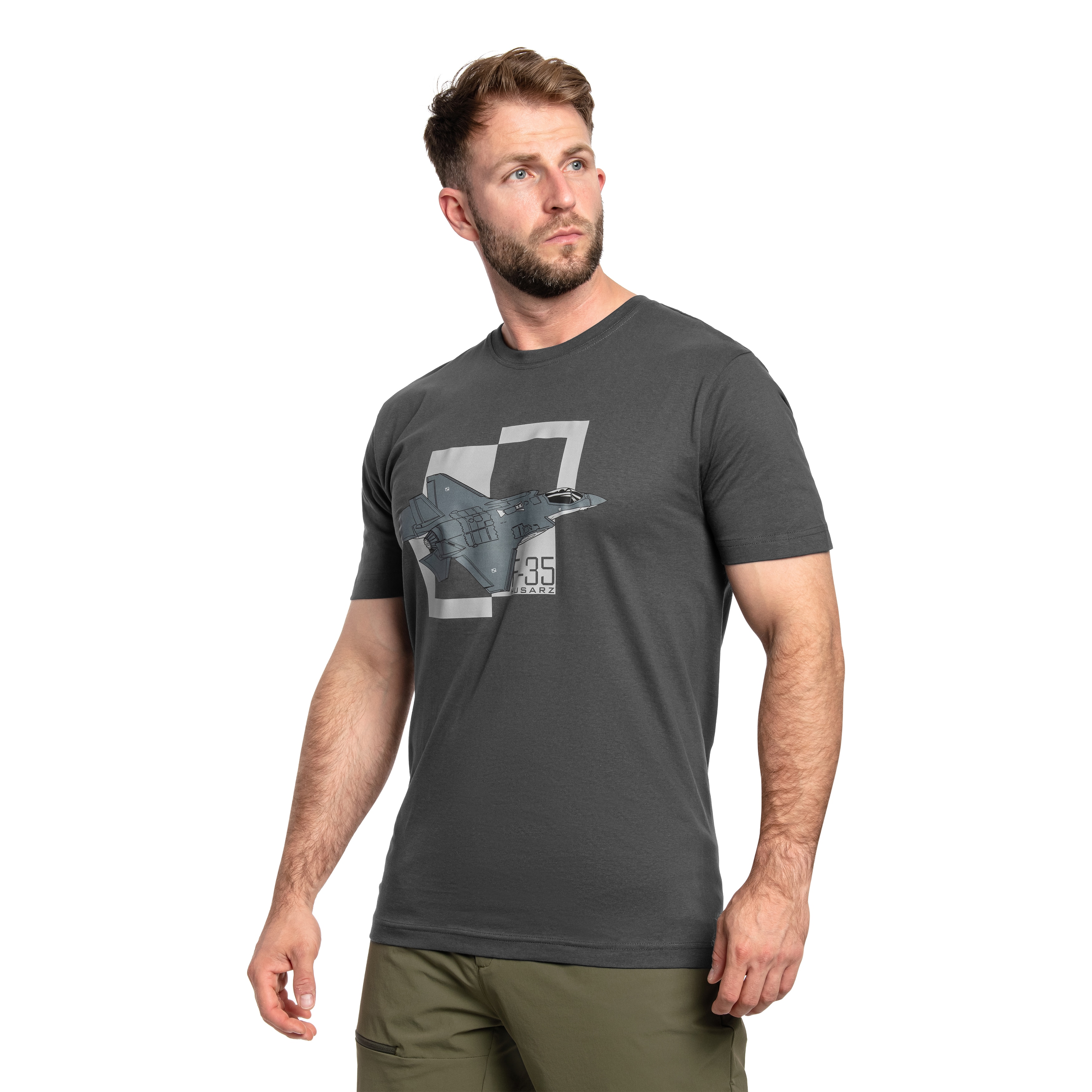 T-shirt F-35 Husarz - Grey