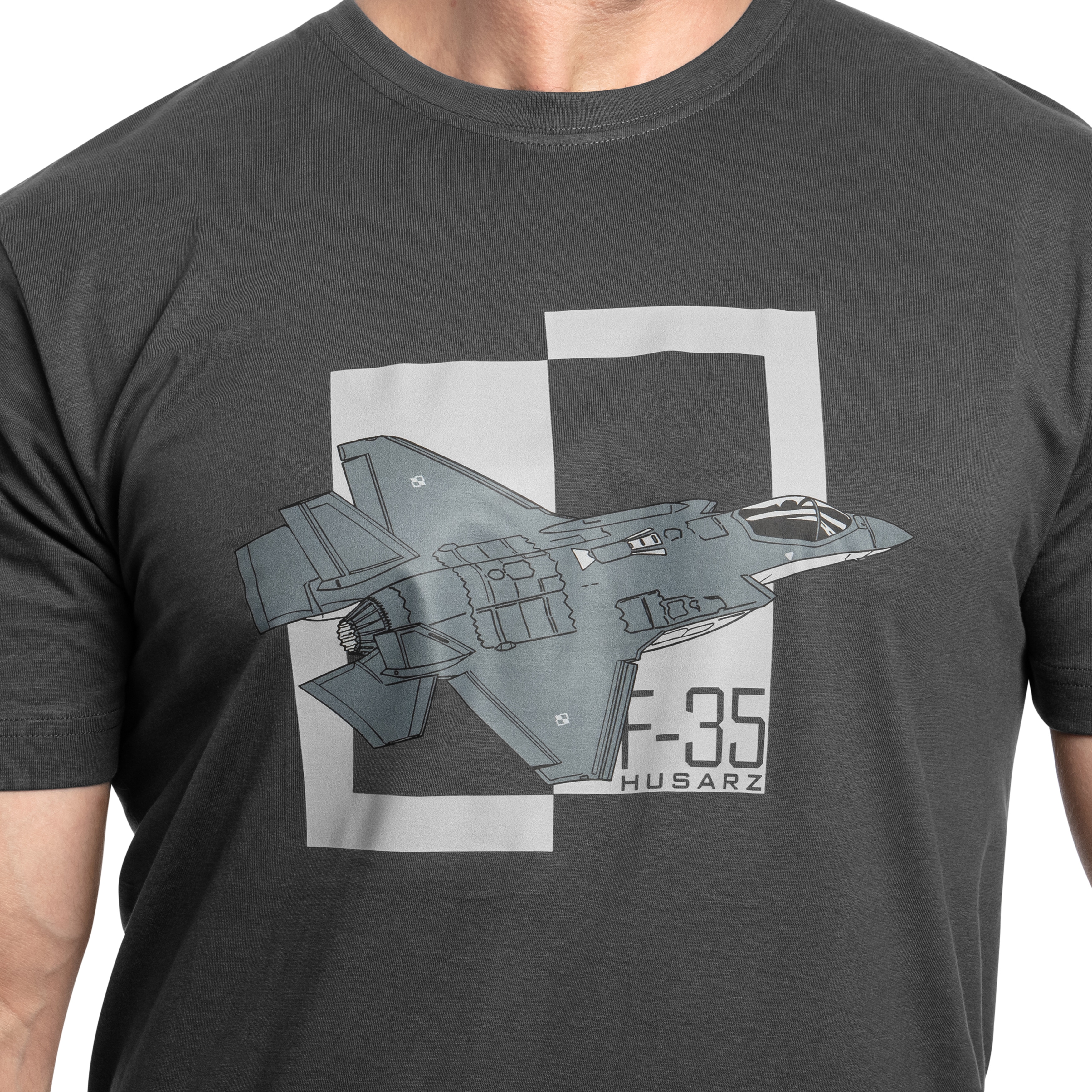 T-shirt F-35 Husarz - Grey