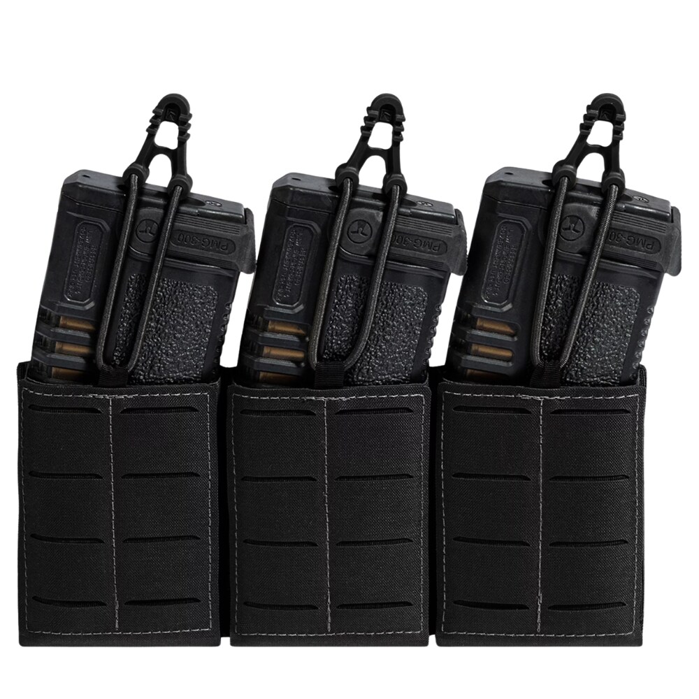 Chargeur triple pour chargeur de fusil Rifle Magazine Pouch AR15 Triple MX416-3 Lindnerhof - Black