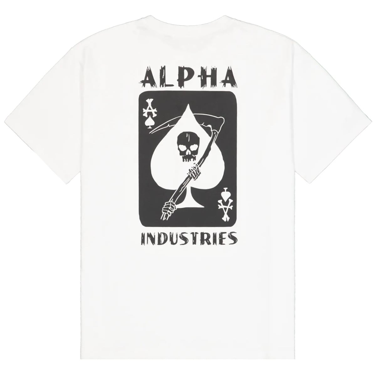 T-shirt Skull Ops Alpha Industries - White