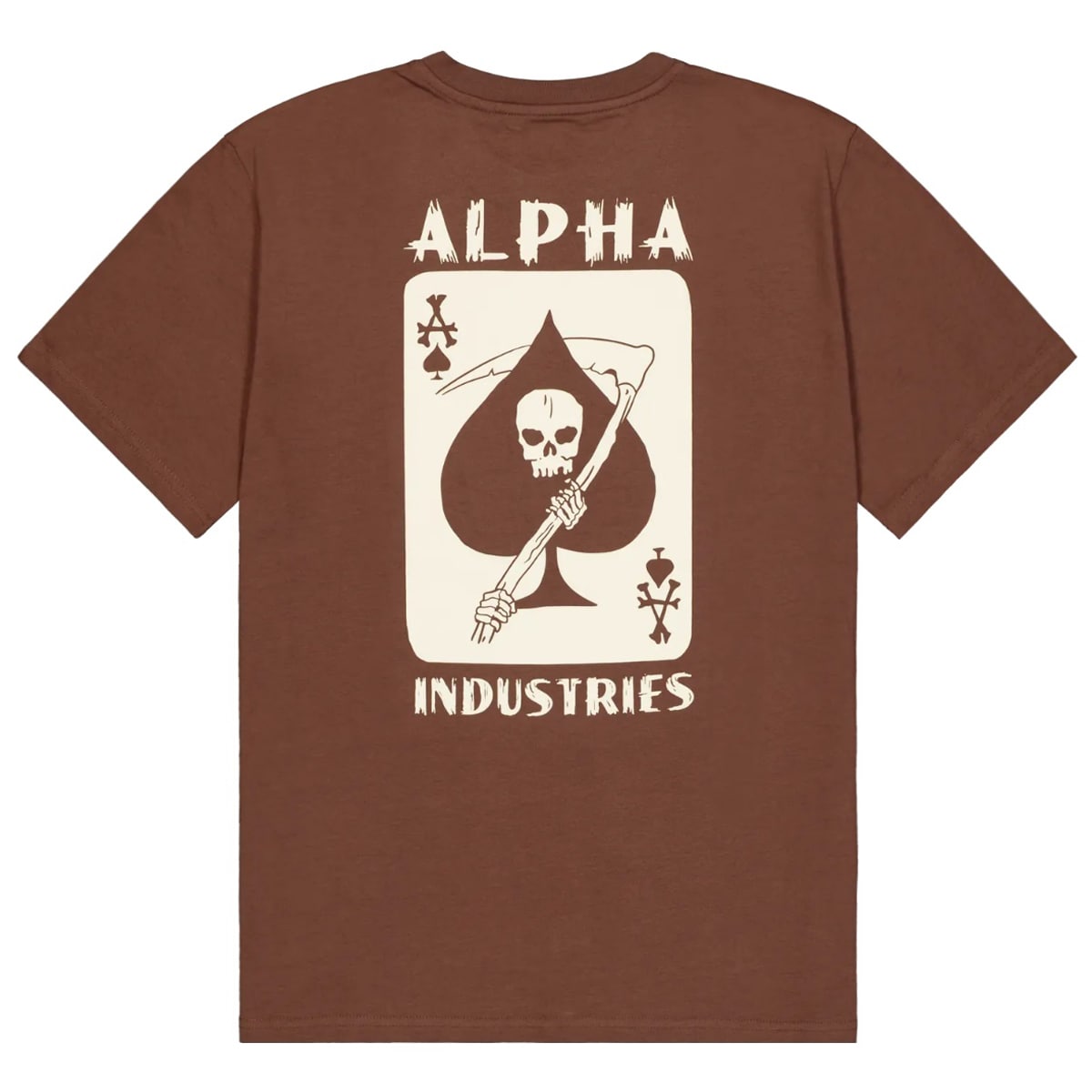 T-shirt Skull Ops Alpha Industries - Powder Brown