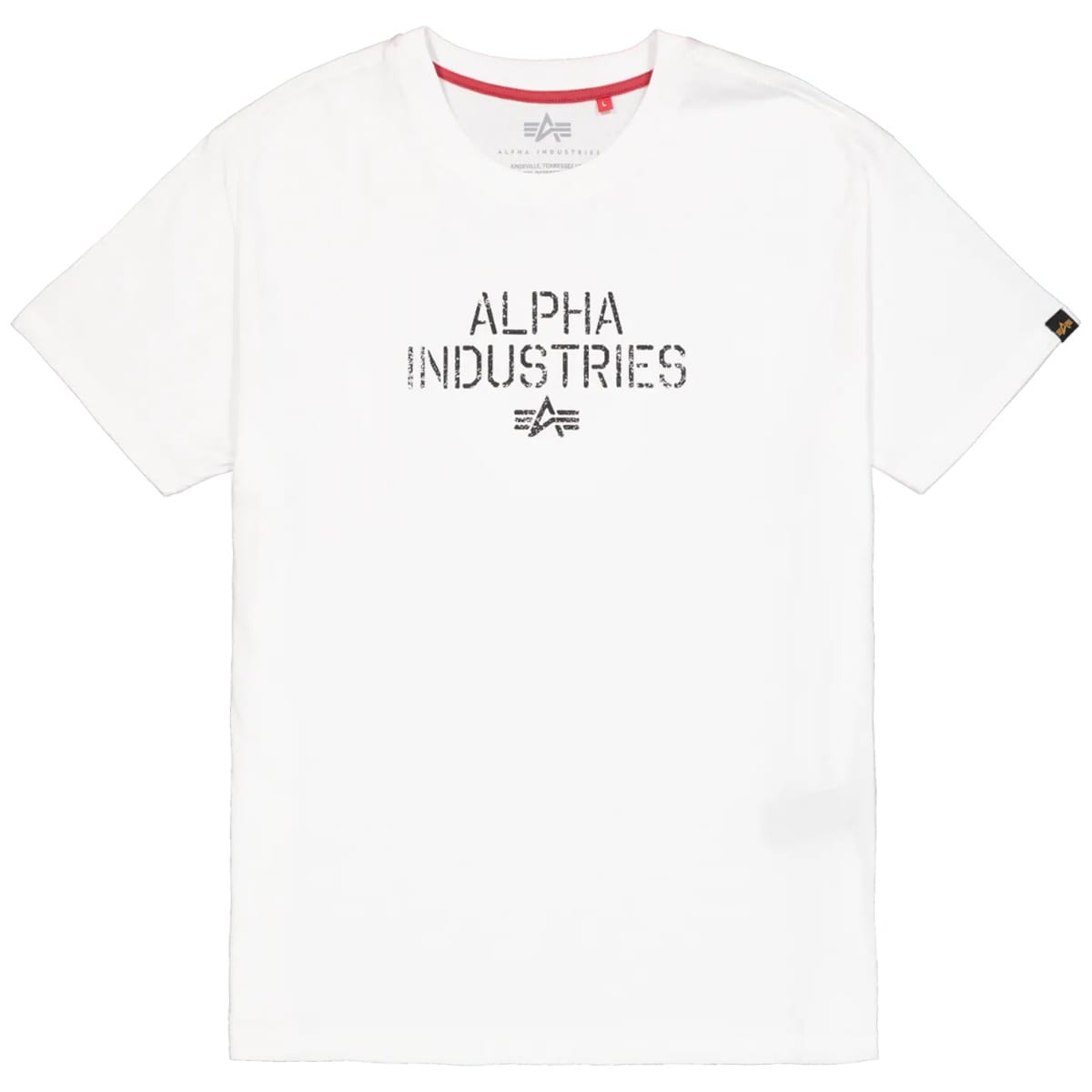 T-shirt Target Backprint Alpha Industries - White