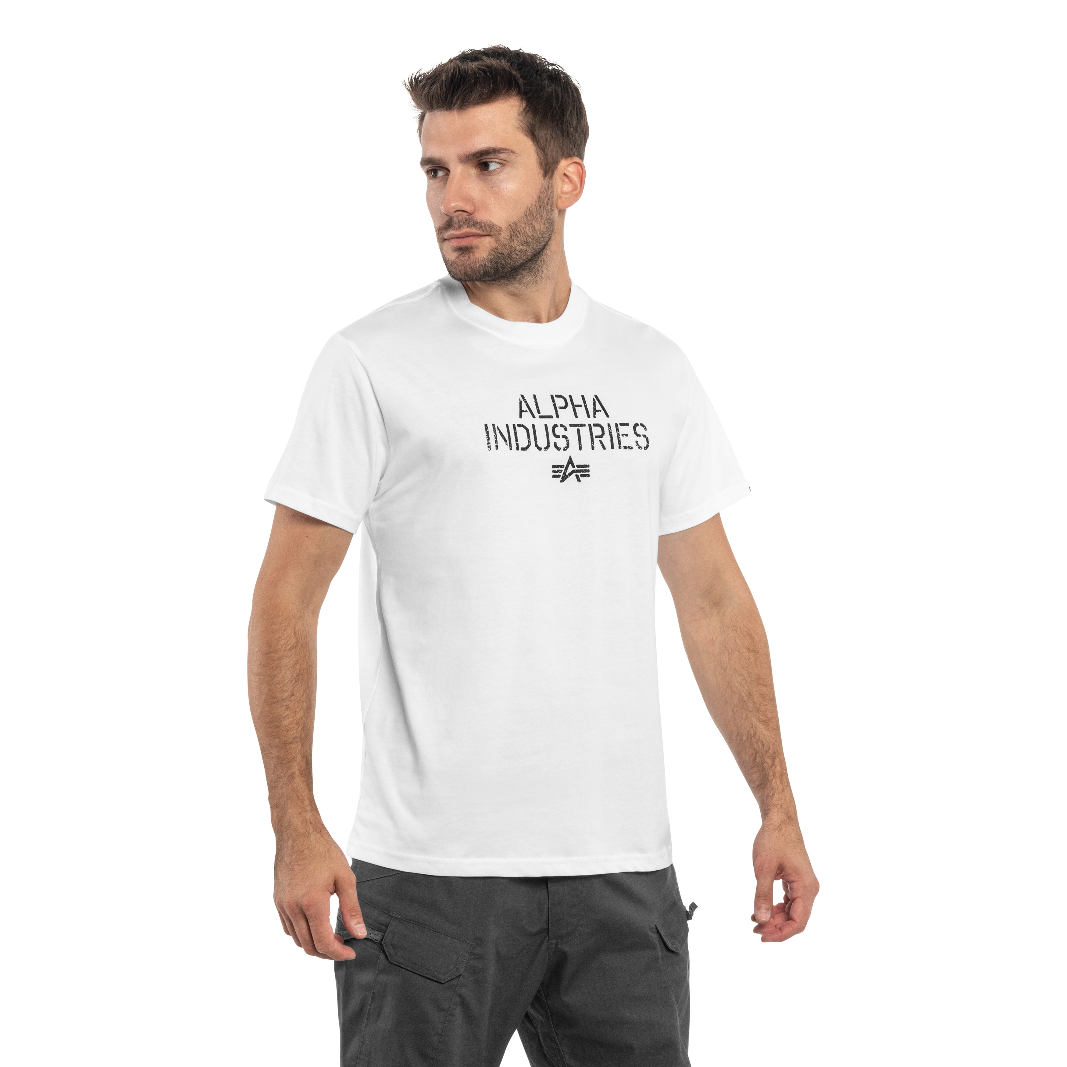 T-shirt Target Backprint Alpha Industries - White