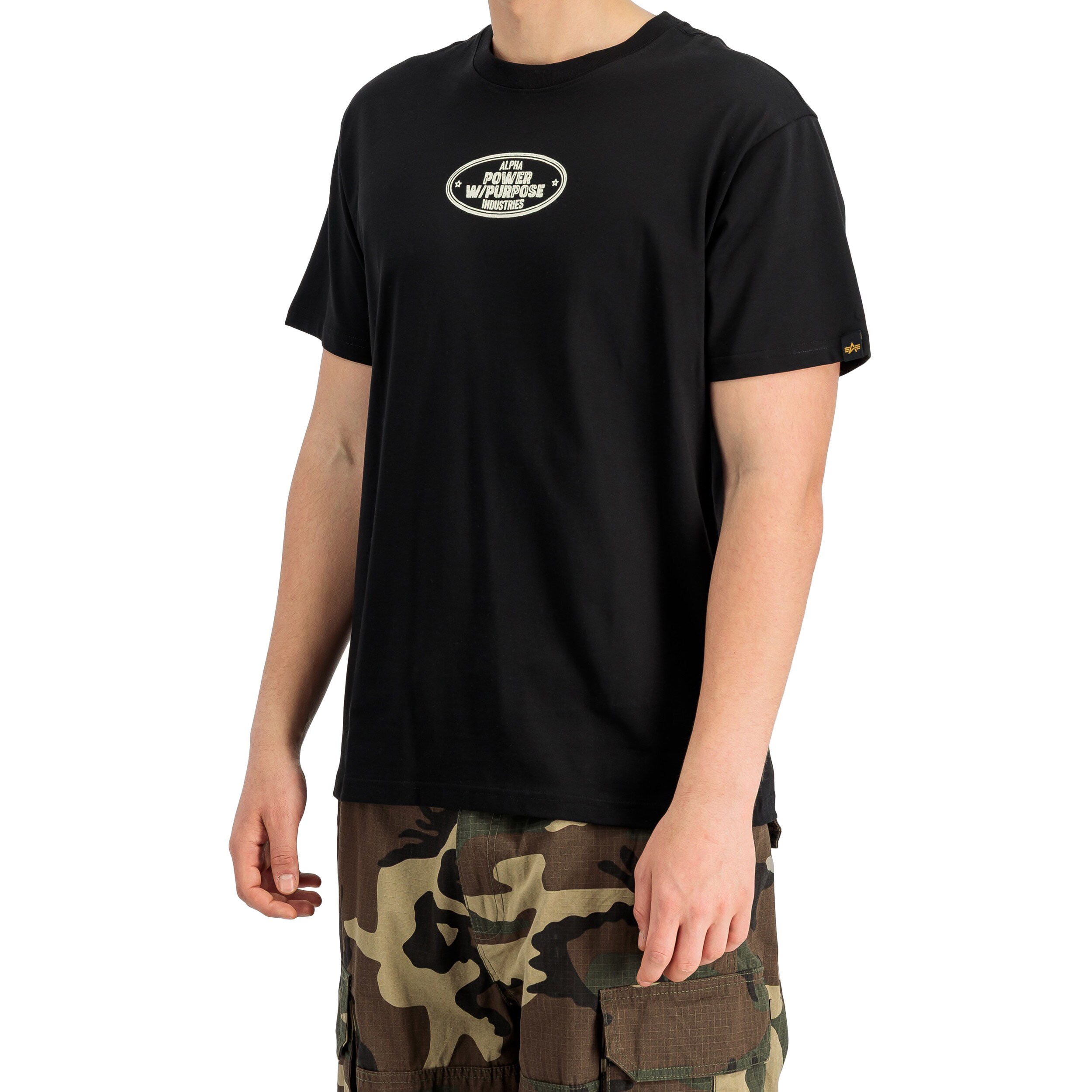 T-shirt Noseart Backprint Alpha Industries - Black
