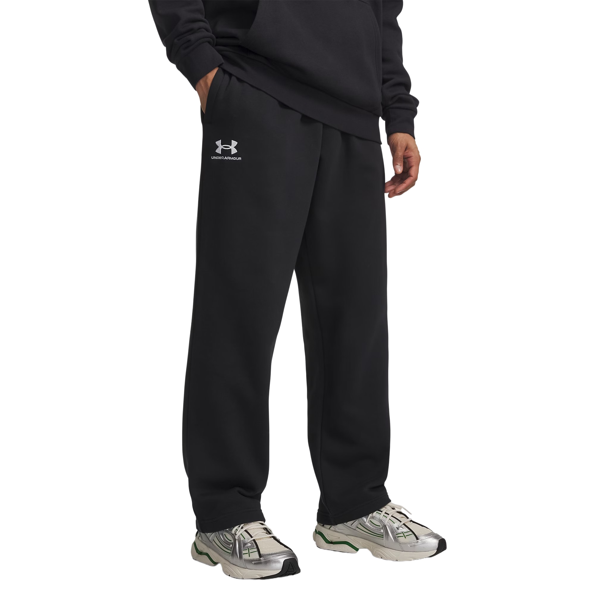 Pantalon Icon Fleece Under Armour - Black/White