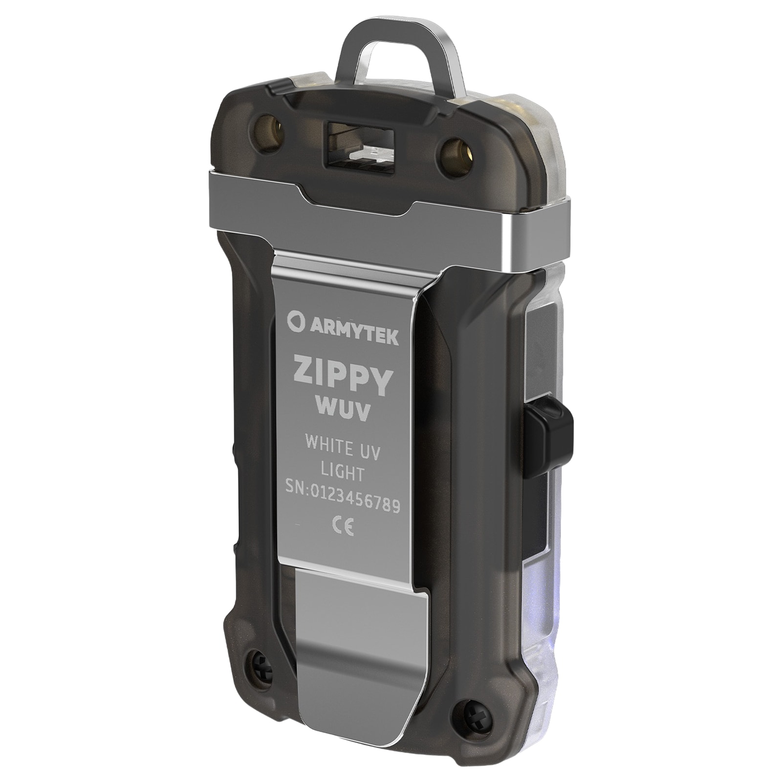 Lampe de poche Zippy WUV Armytek USB-C 140 lumens - Grey