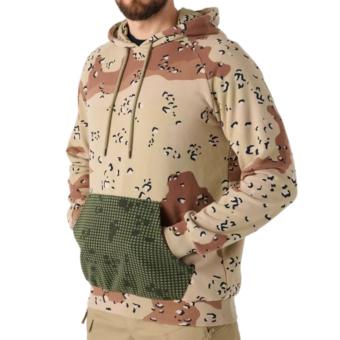 Sweat à capuche Hoodie Helikon-Tex - 6 Color Desert/Desert Night Camo