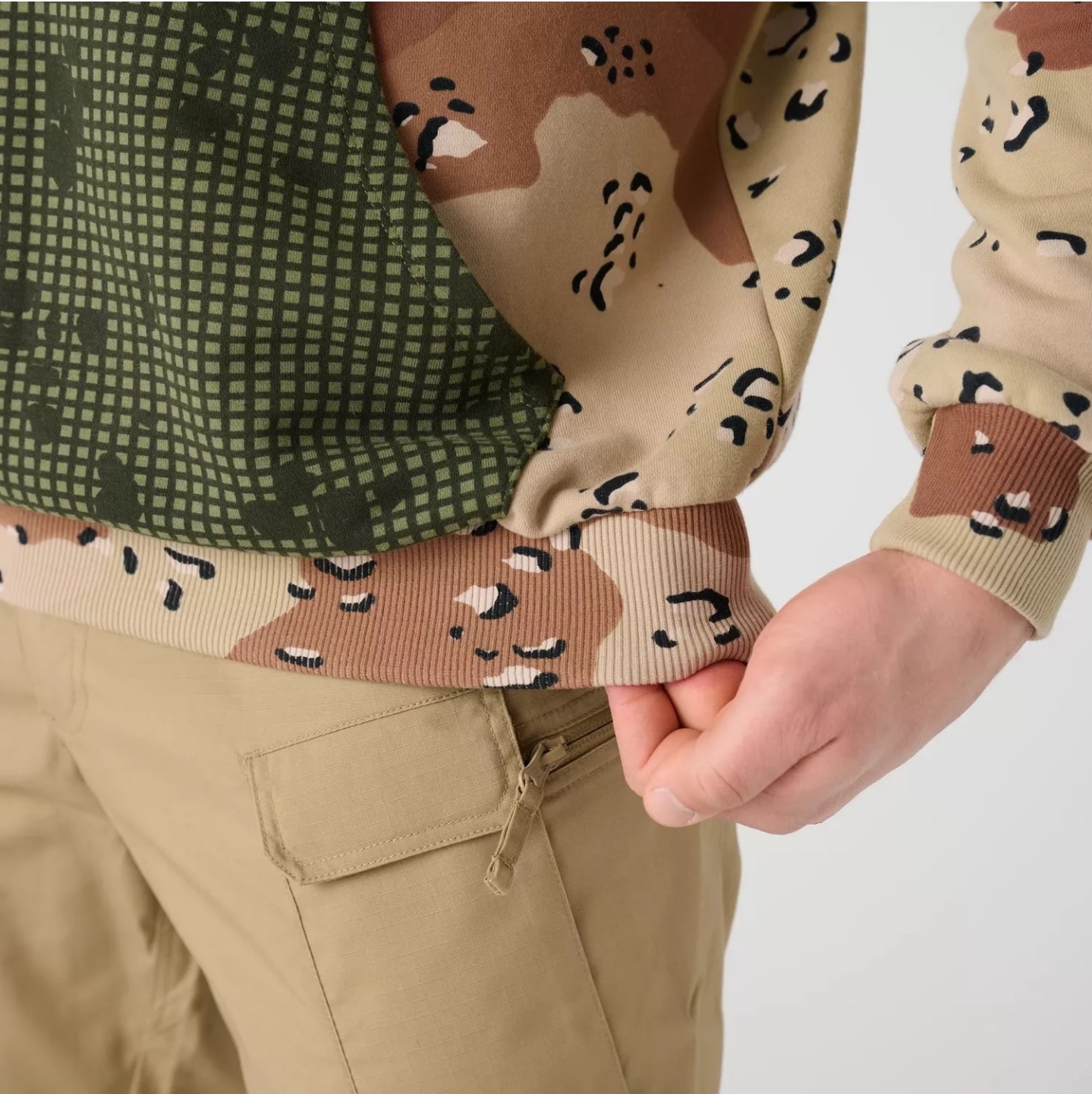 Sweat à capuche Hoodie Helikon-Tex - 6 Color Desert/Desert Night Camo