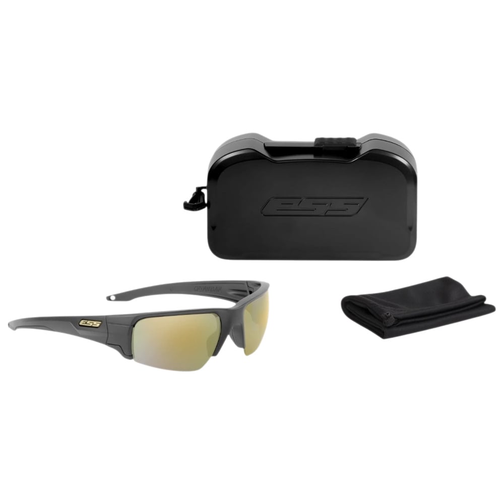 Lunettes tactiques Crowbar ESS EE9019-21 - Carbon Gray/Mirrored Brass