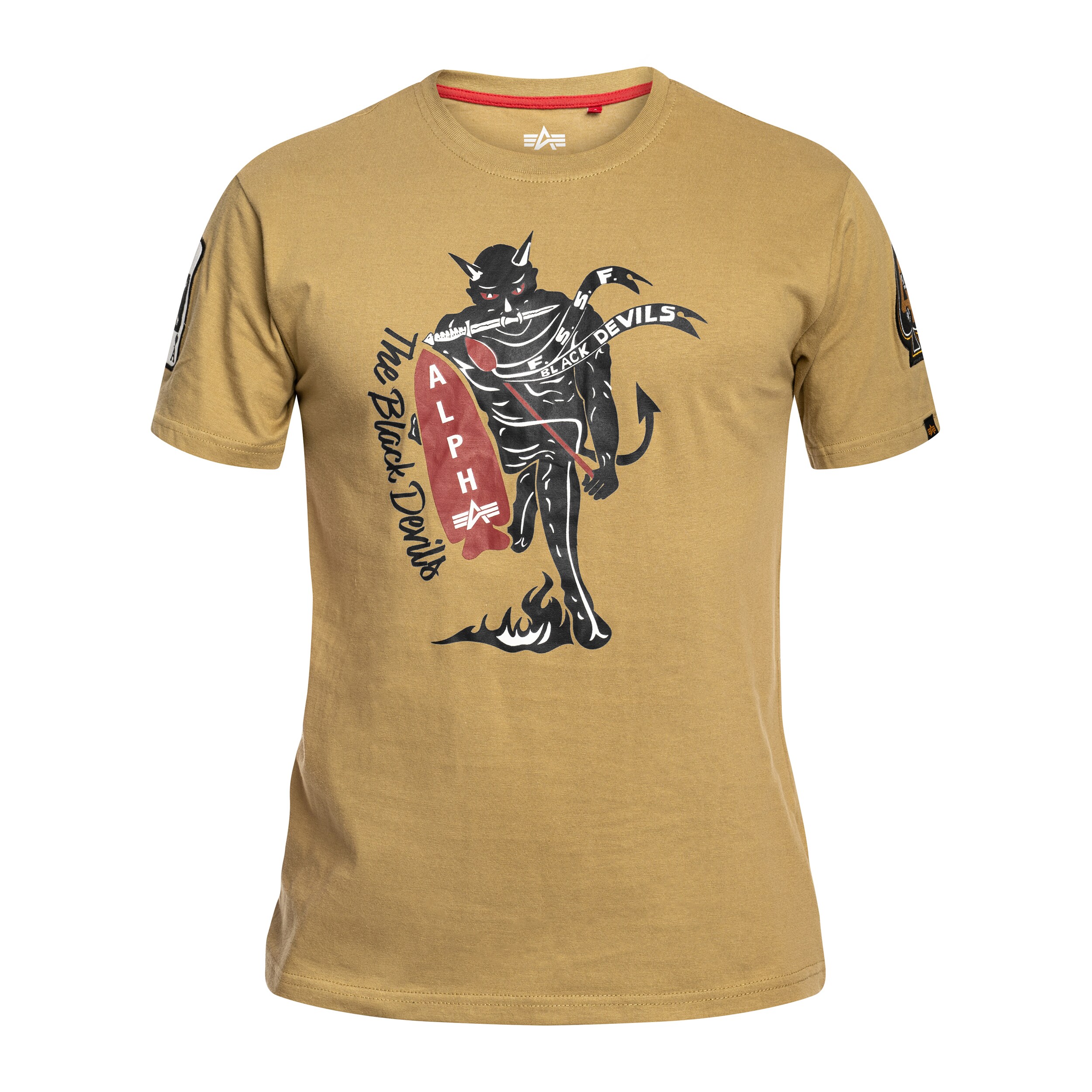 T-shirt Black Devils Alpha Industries - Light Olive