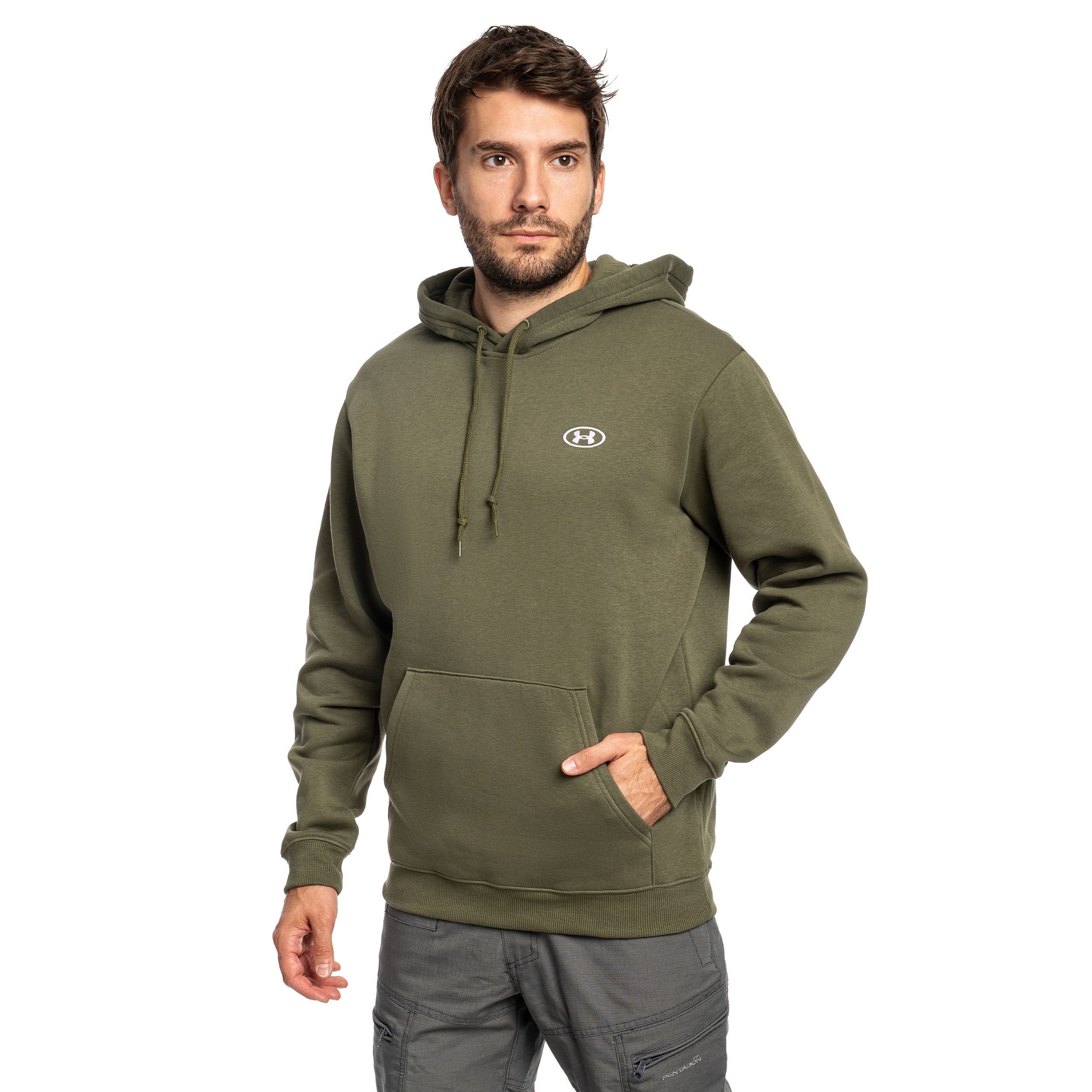 Sweat-shirt Rival Fleece Under Armour - Marine OD Green