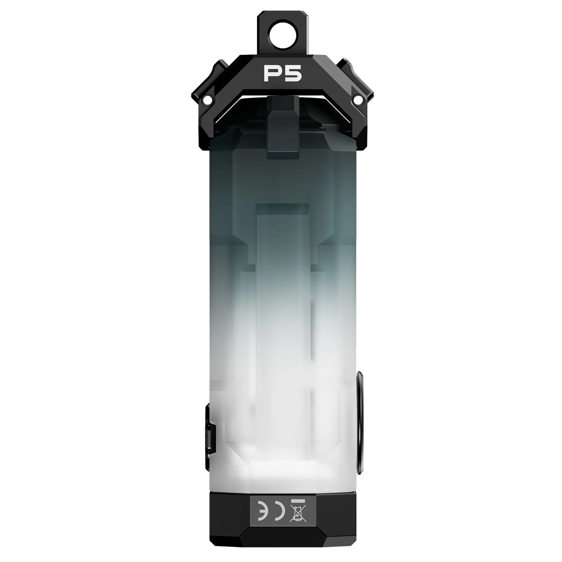 Lampe porte-clés E1 Pulse Black Wuben 150 lumens