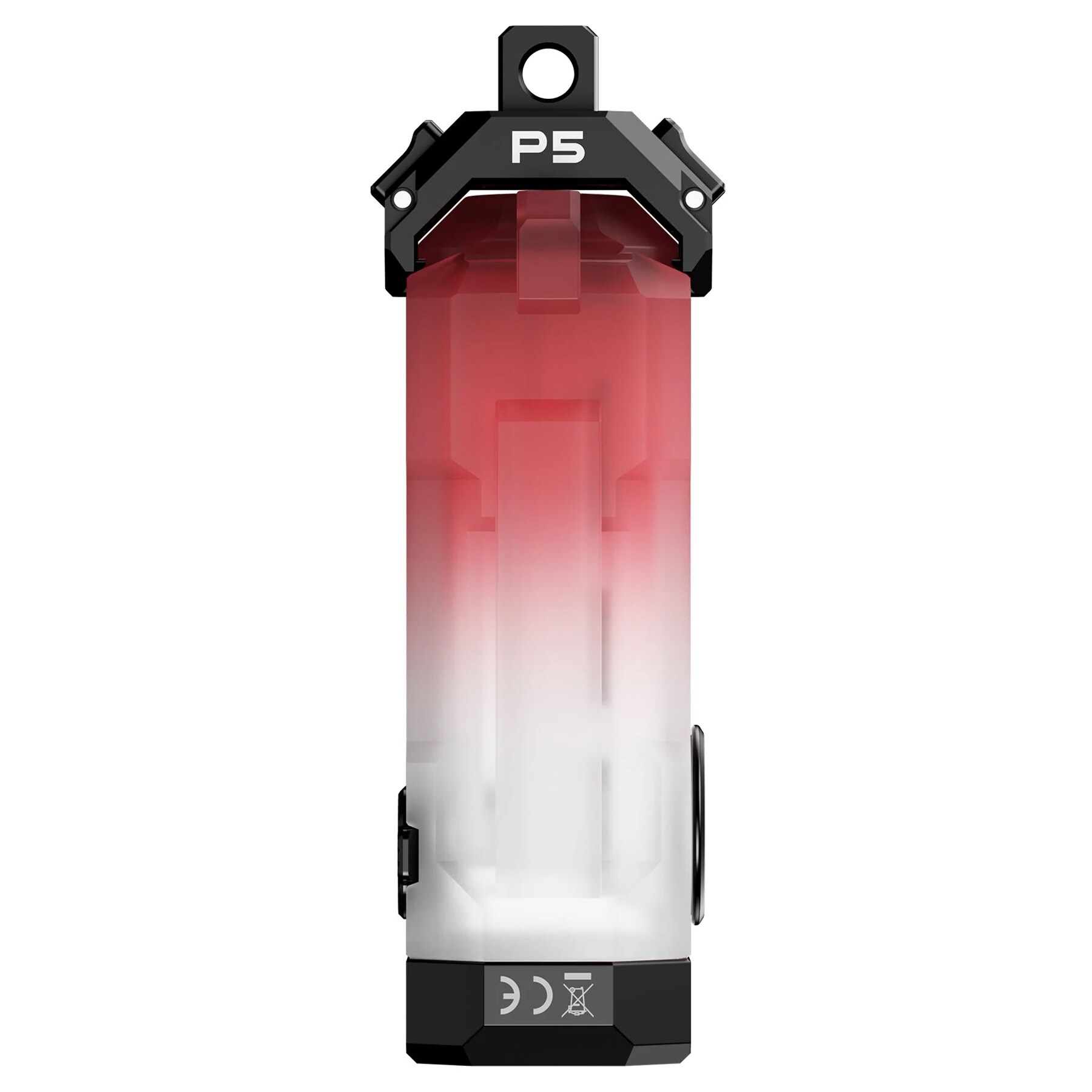 Lampe porte-clés E1 Pulse Red Wuben 150 lumens