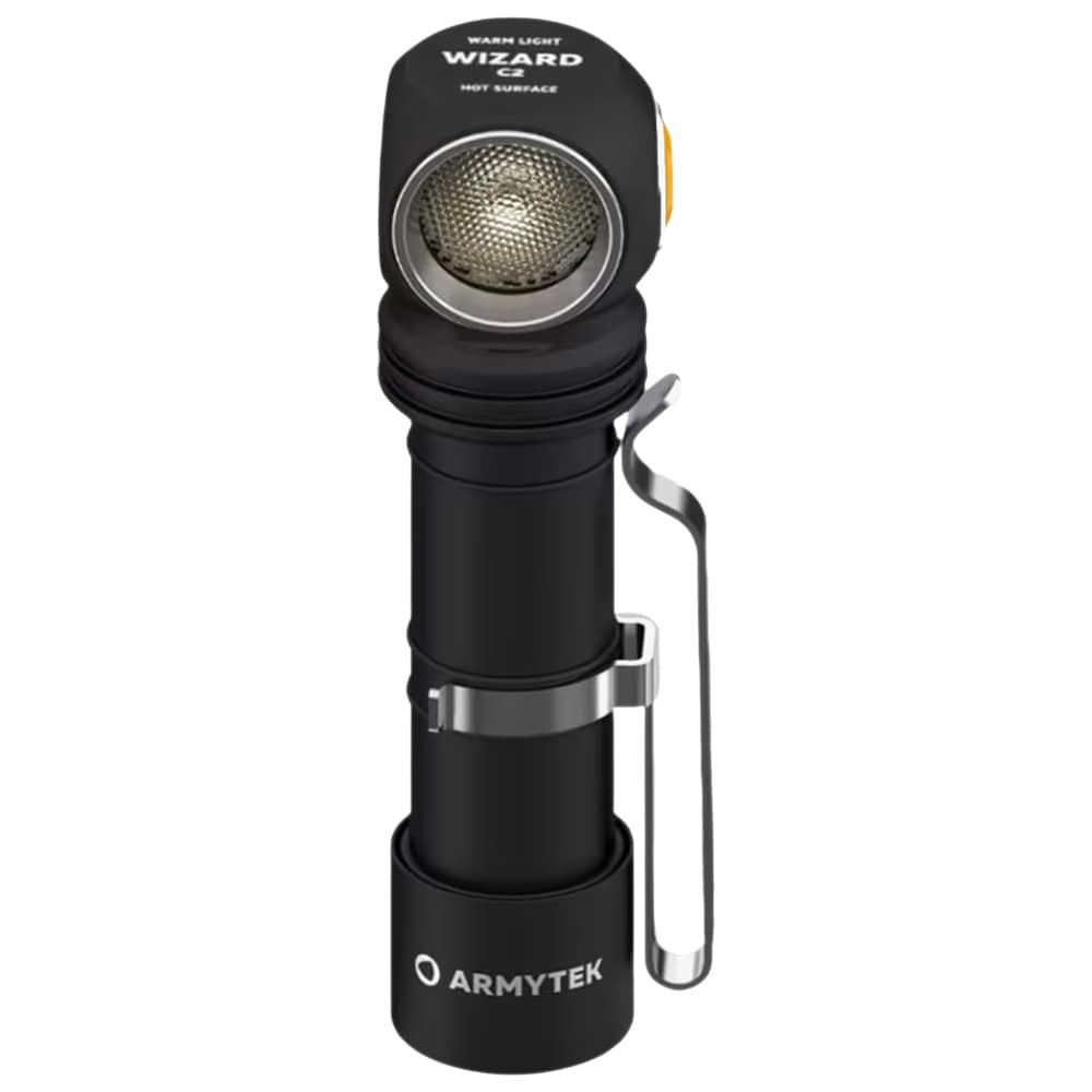 Lampe frontale et coudée Wizard C2 Magnet USB Warm PCB Armytek 1120 lumens