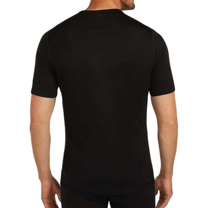 T-shirt thermique Merino 200 Oasis Crewe Short Sleeve Icebreaker - Black