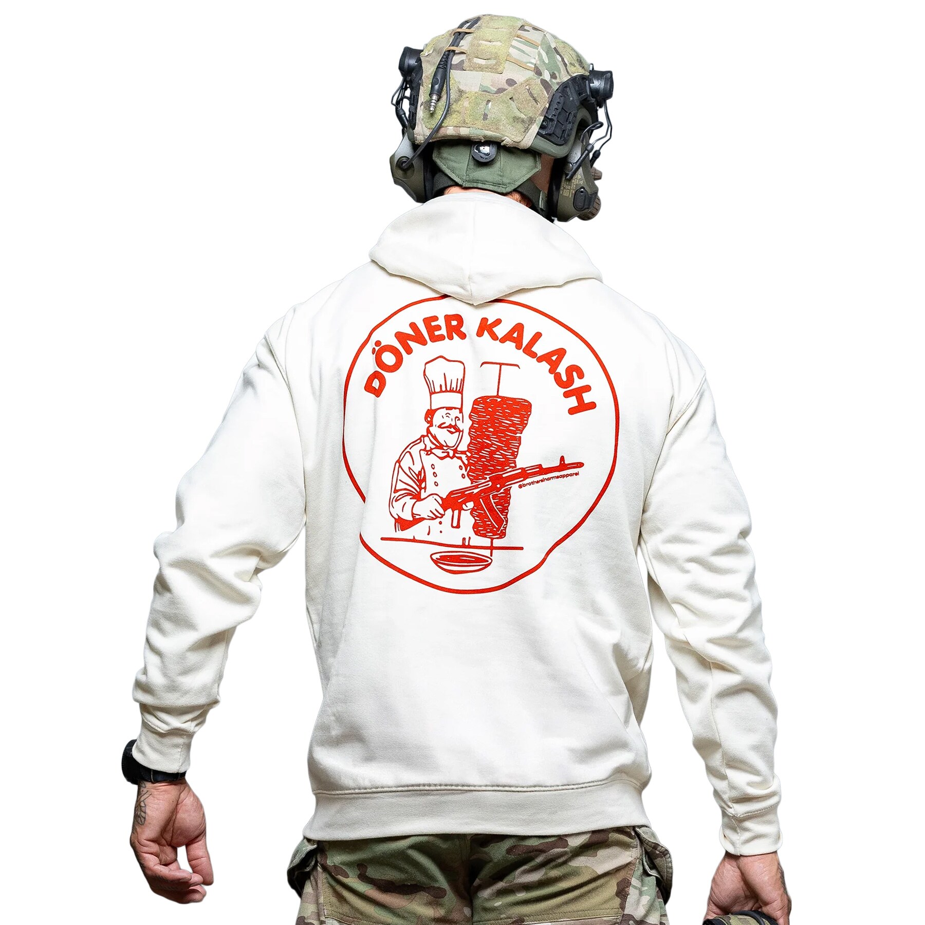 Sweat à capuche Doner Kalash Hoodie Brothers in Arms - Cream