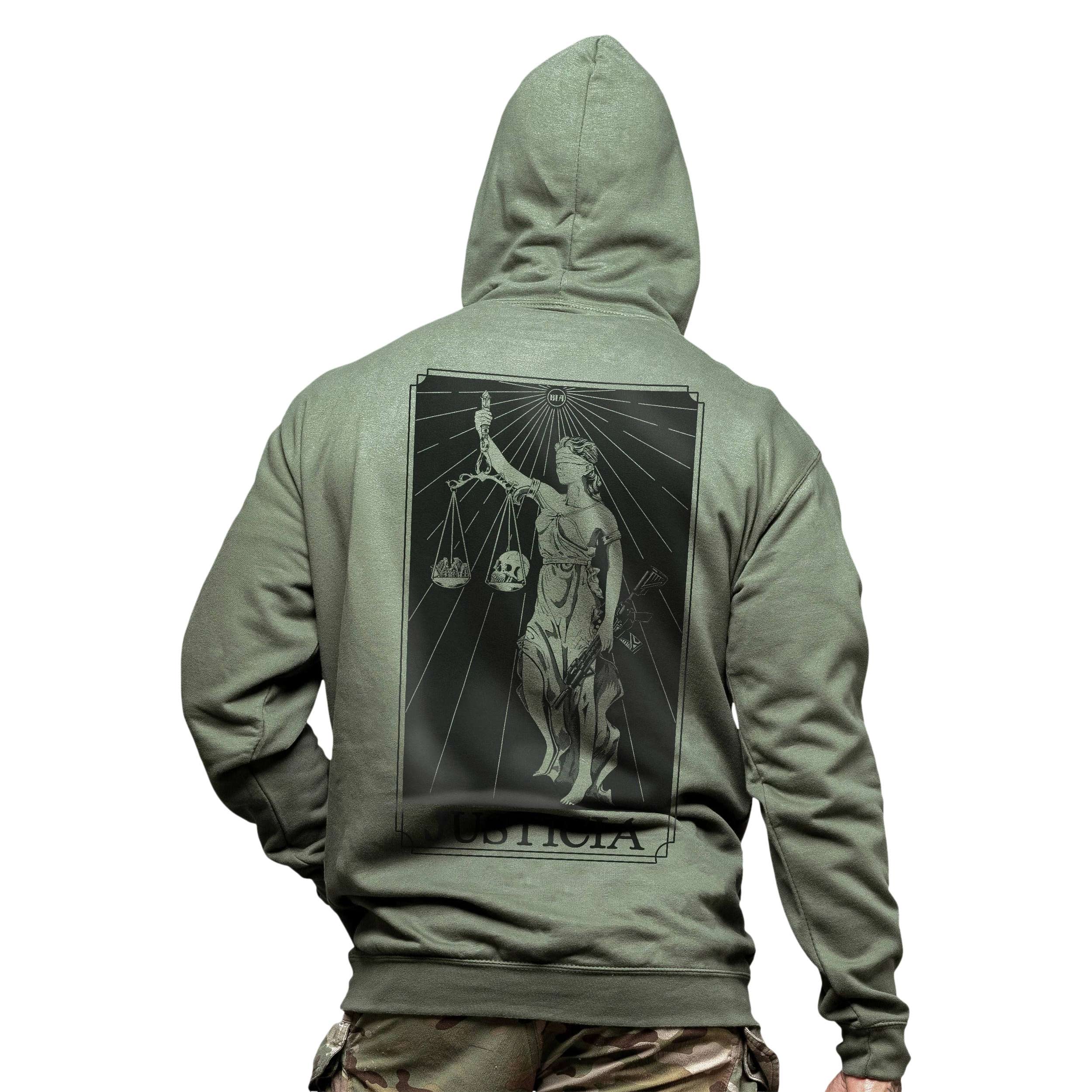 Sweat à capuche Justicia Hoodie Brothers in Arms - Olive