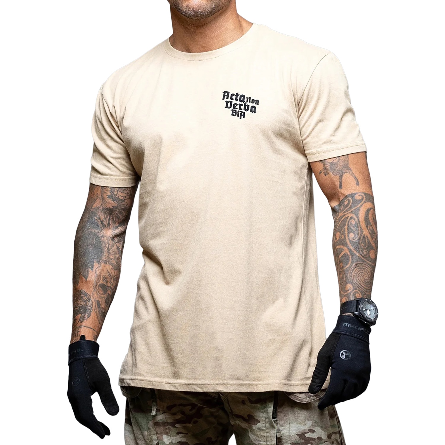 T-shirt Acta non Verba Brothers In Arms - Sand