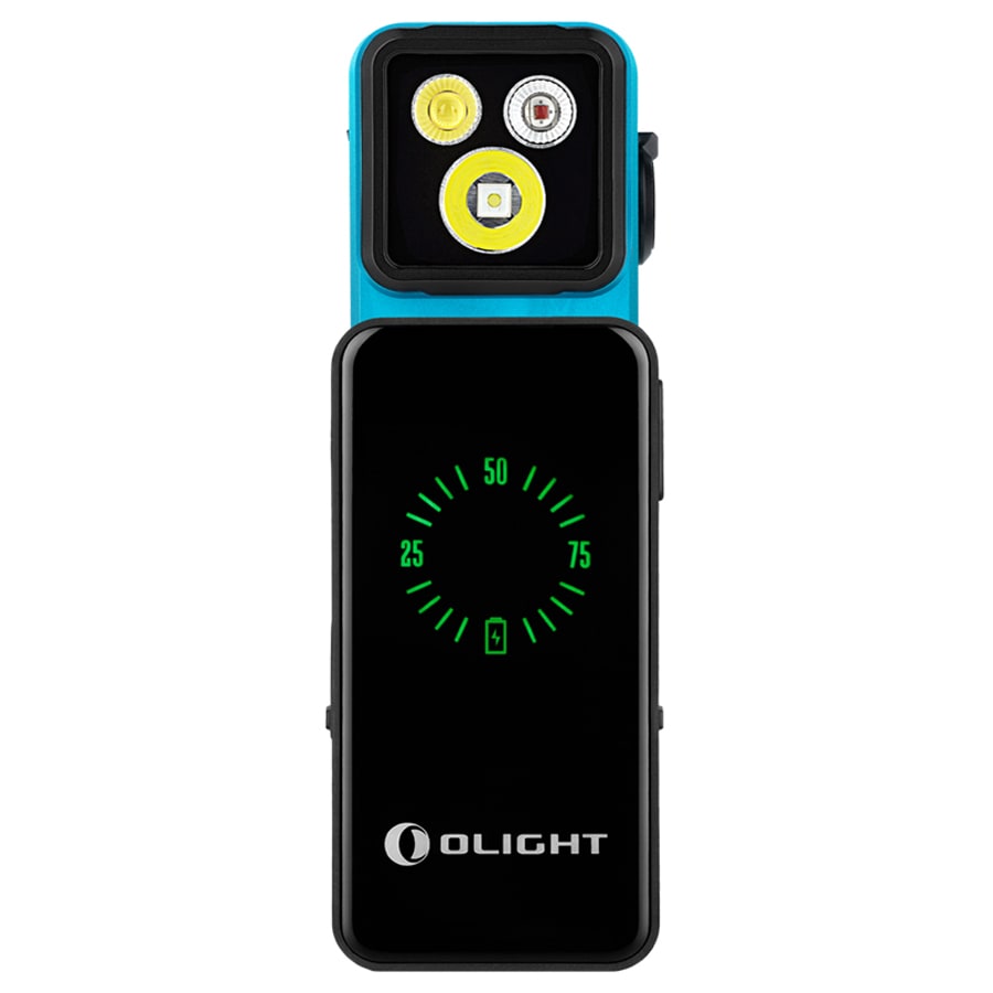 Lampe torche Oclip 2 Pro Premium Olight 530 lumens - Tidal Blue