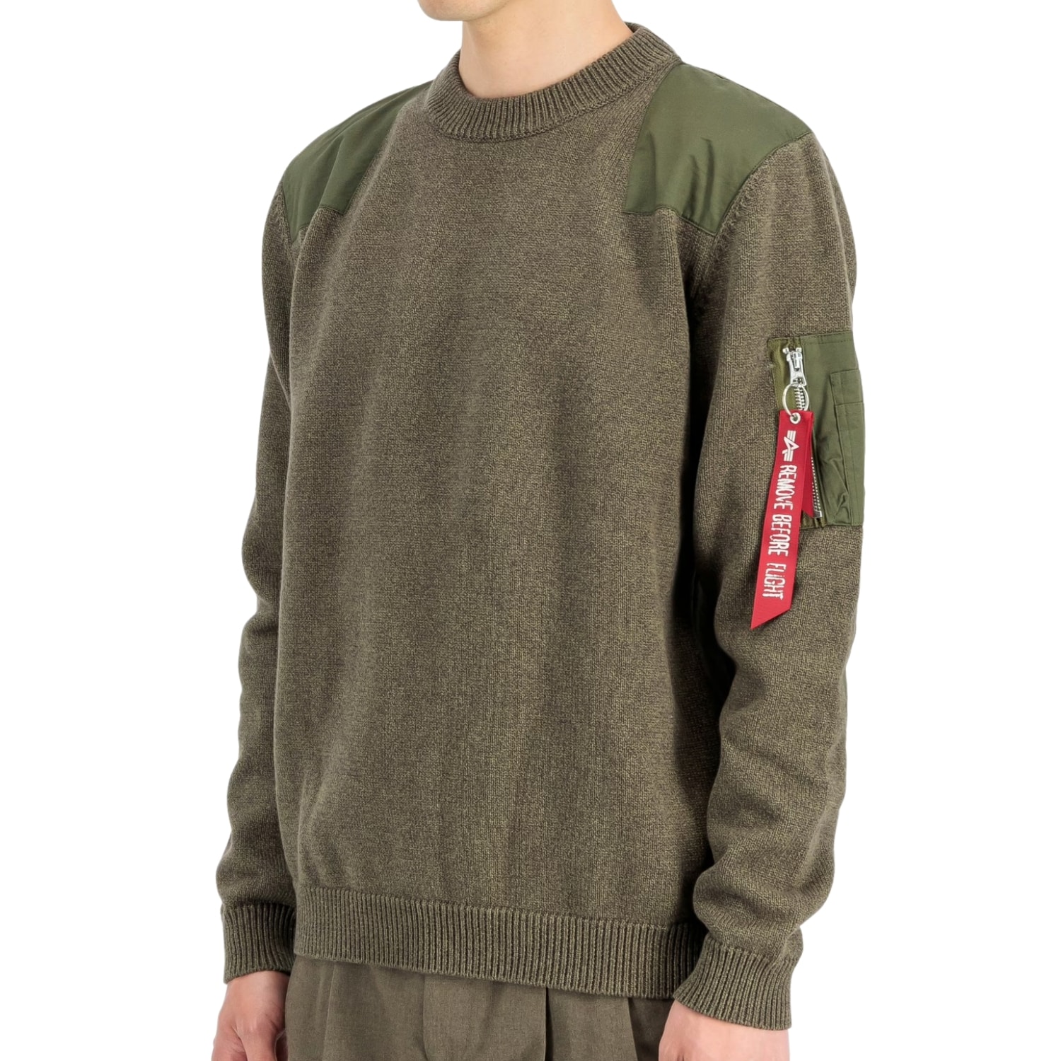 Pull Knitted Utility Alpha Industries - Mud Olive