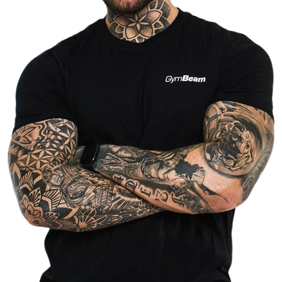 t-shirt Basic GymBeam - Black