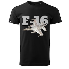T-Shirt F-16 Armée de l'air RP Voyovnik - Black