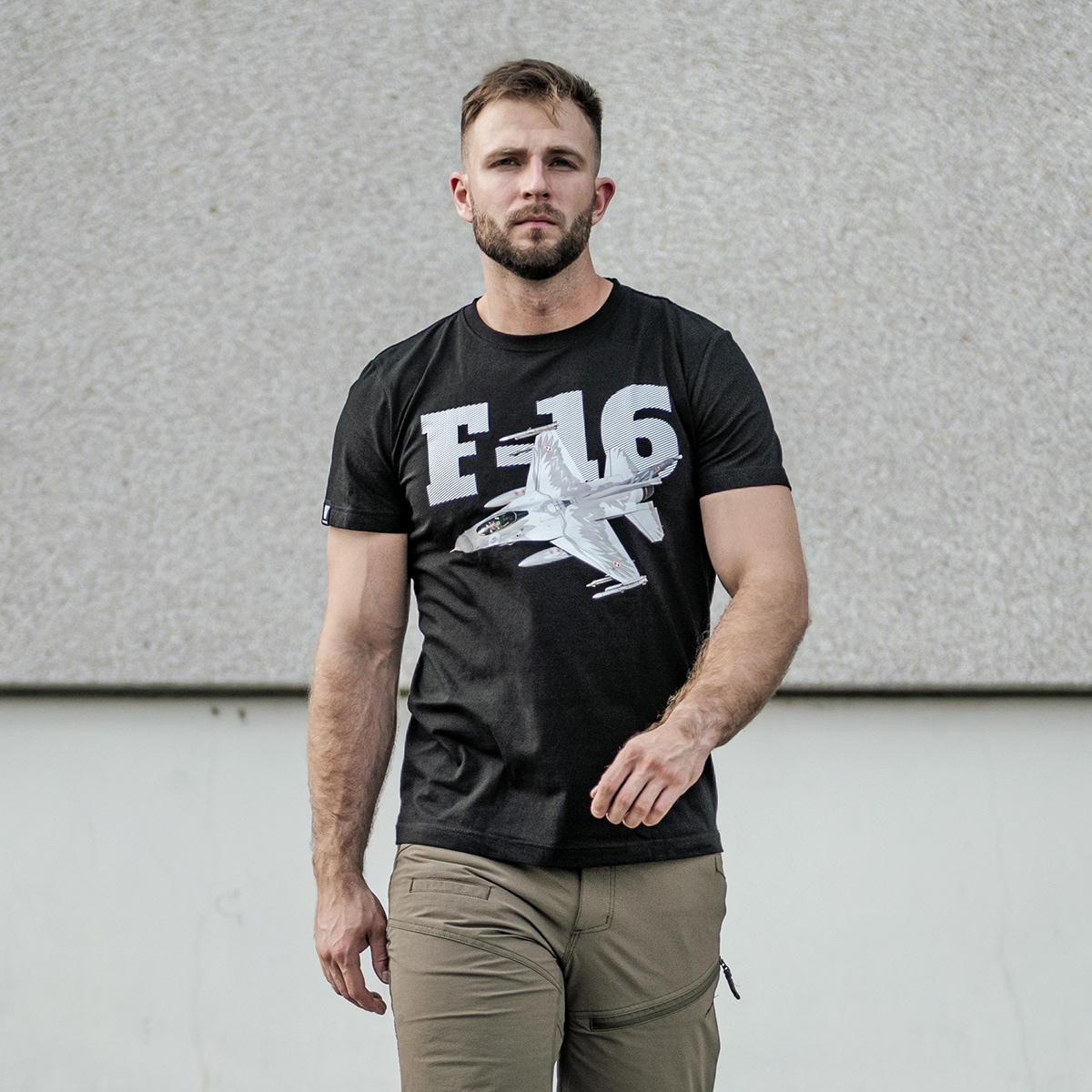 T-Shirt F-16 Armée de l'air RP Voyovnik - Black