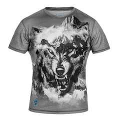 T-shirt thermoactif Loup Haasta - Szara