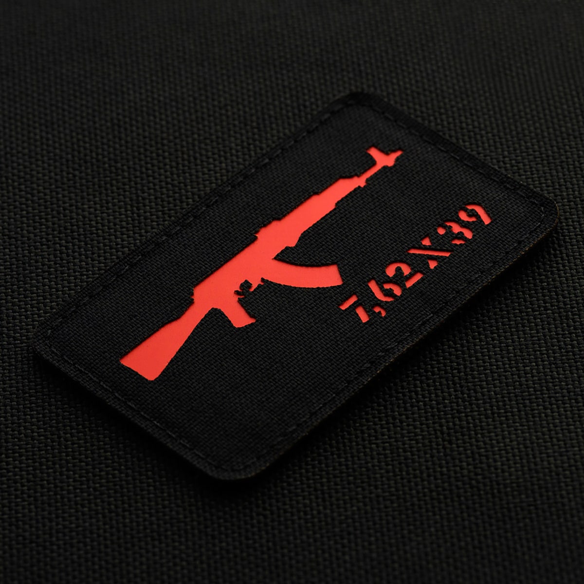 Patch AKM 7,62 x 39 Laser Cut M-Tac - Black/Red 