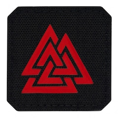 Patch Valknut Laser Cut M-Tac - Black/Red