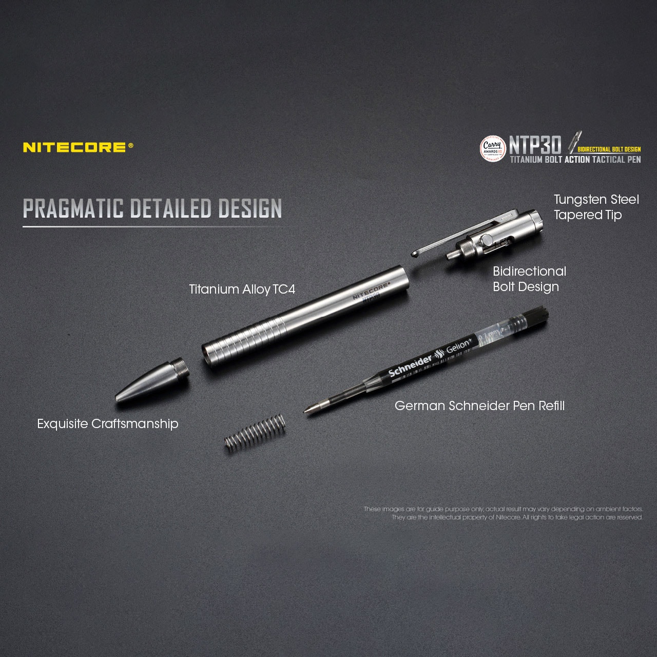 Stylo tactique Nitecore NTP30