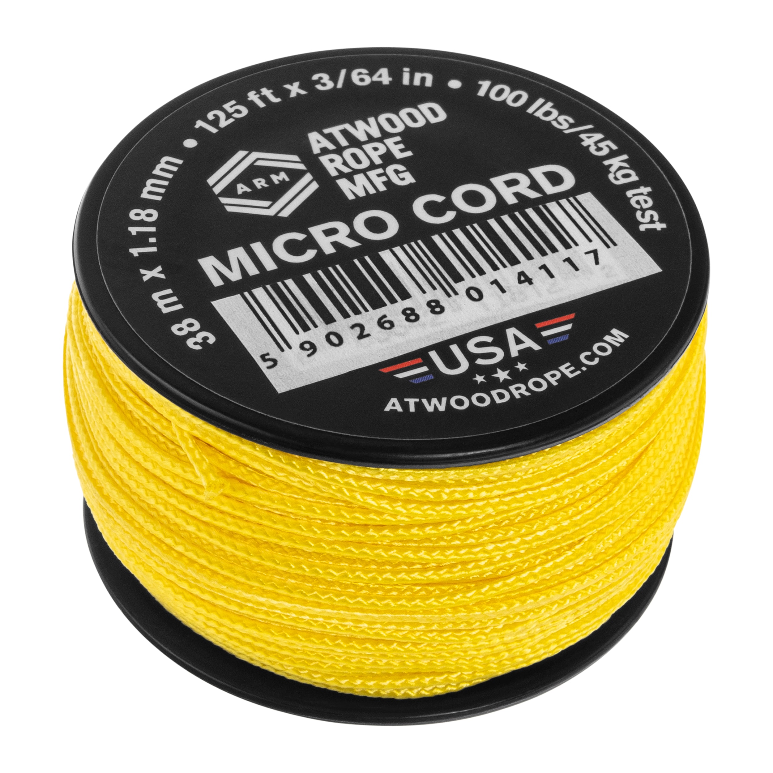 Cordon Micro Cord 38 m Atwood Rope MFG - Yellow