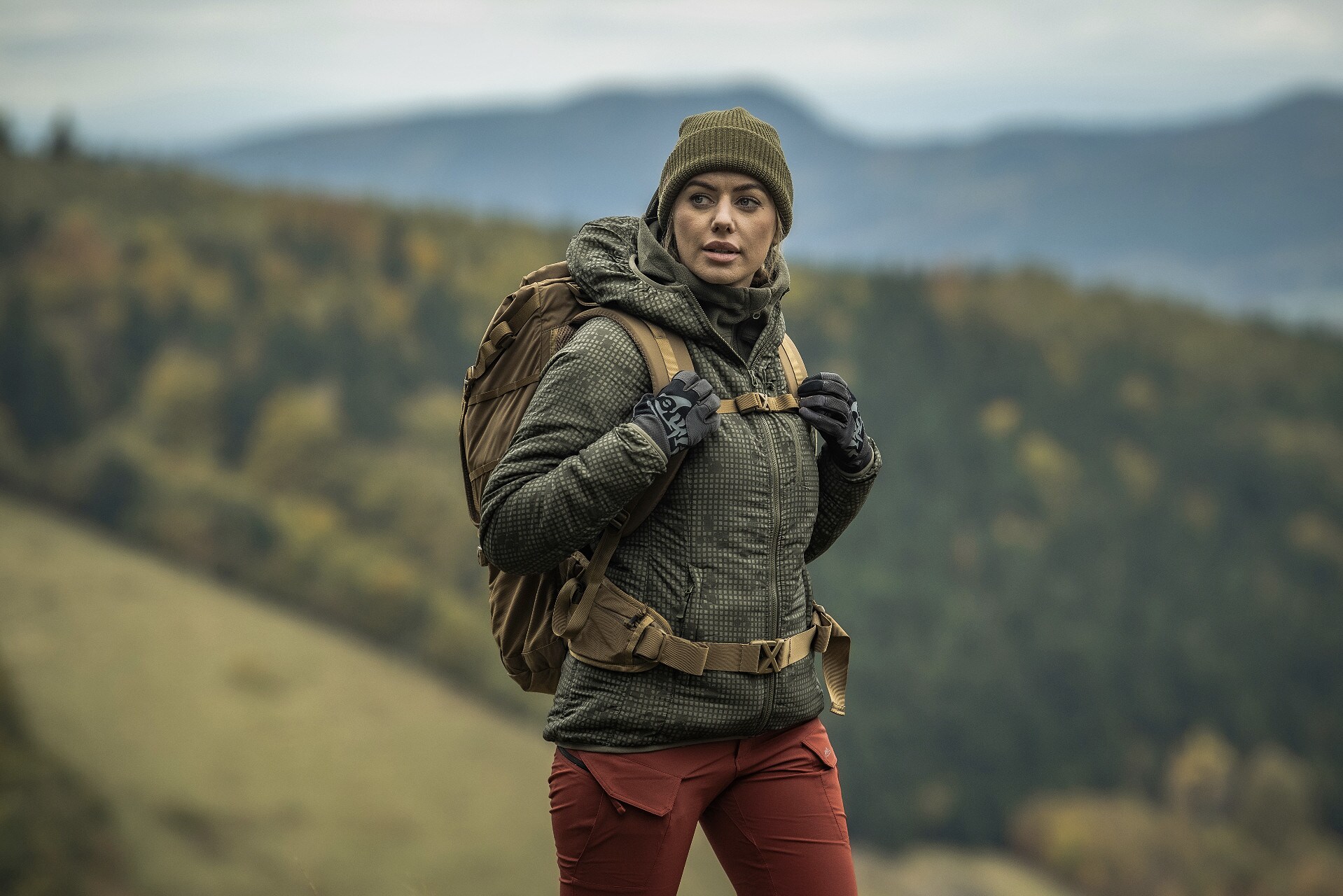 Veste pour femme Wolfhound Hoodie Helikon - Desert Night Camo