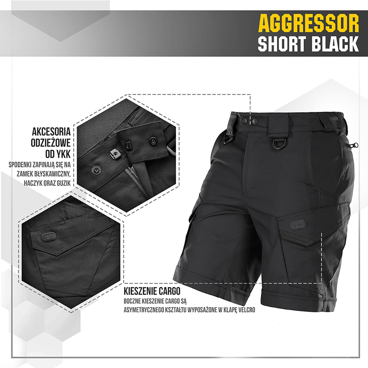 Short Aggressor Short M-Tac - Black