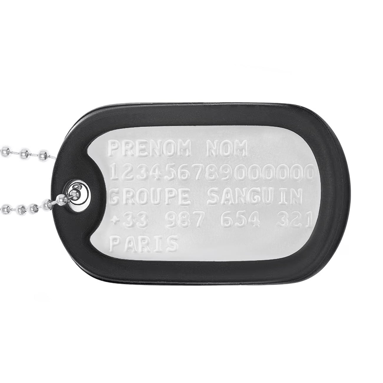 Plaques didentité avec gravure US Dog Tag Mil-Tec