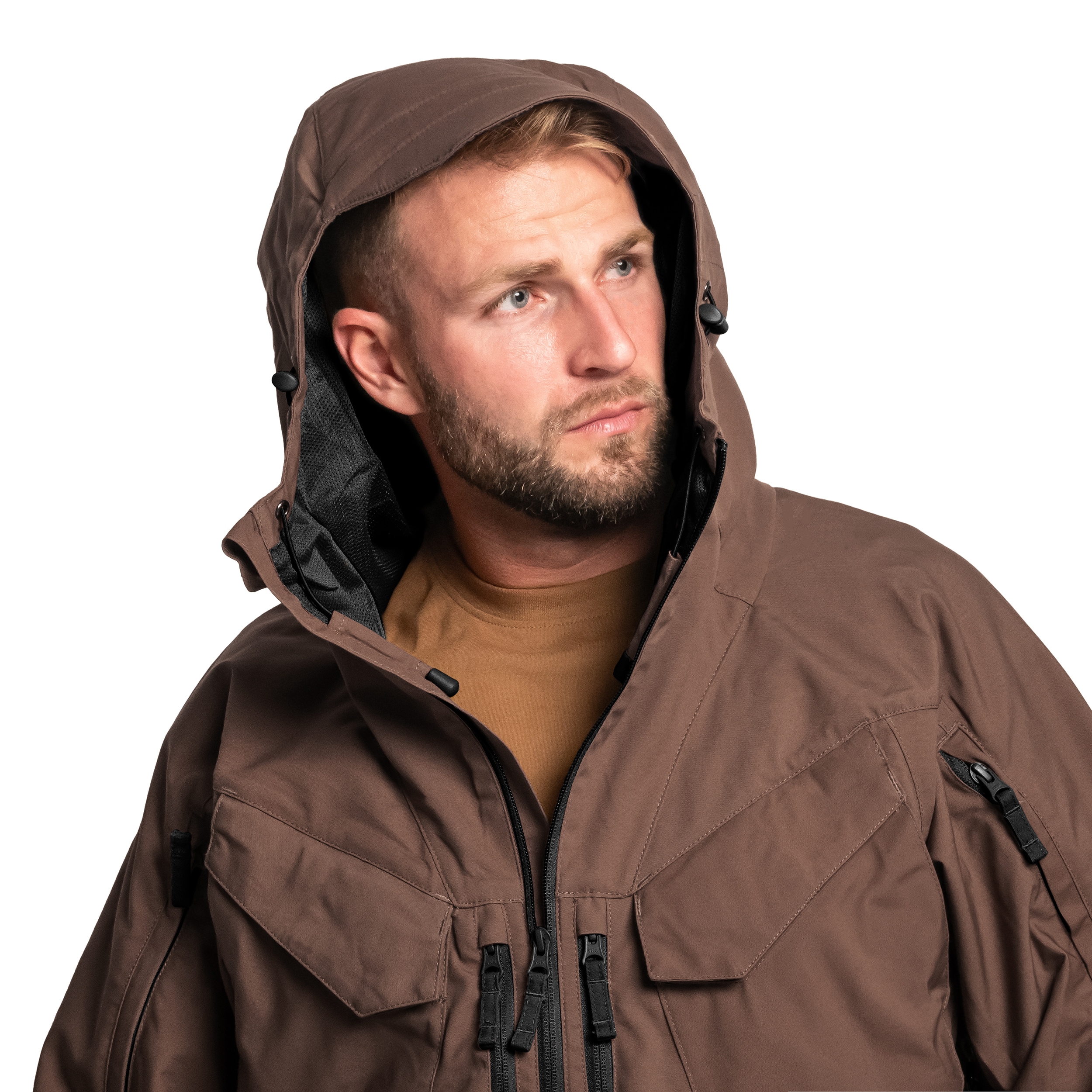 Veste Pilgrim Anorak Helikon-Tex - Earth Brown/Black