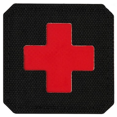 Patch médical Medic Cross Laser Cut M-Tac - Black/Red