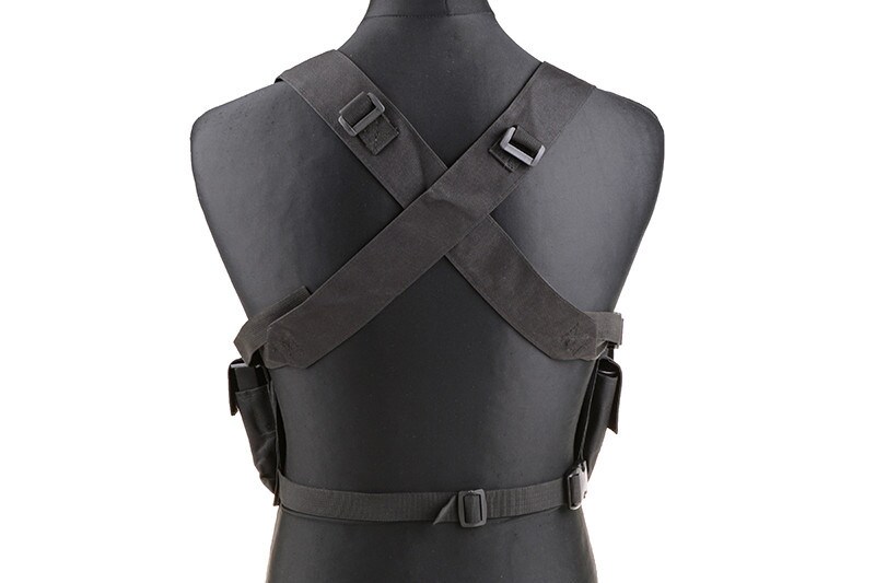 Gilet tactique de type Chest Rig - Black