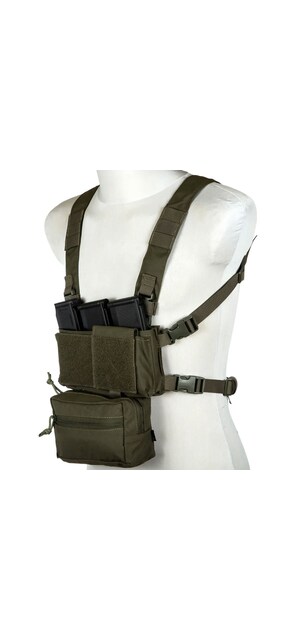 Gilet Tactique Chest Rig MK3 Pour Airsoft - Avec Poches Pour Chargeurs 5.56, Couleur Camouflage