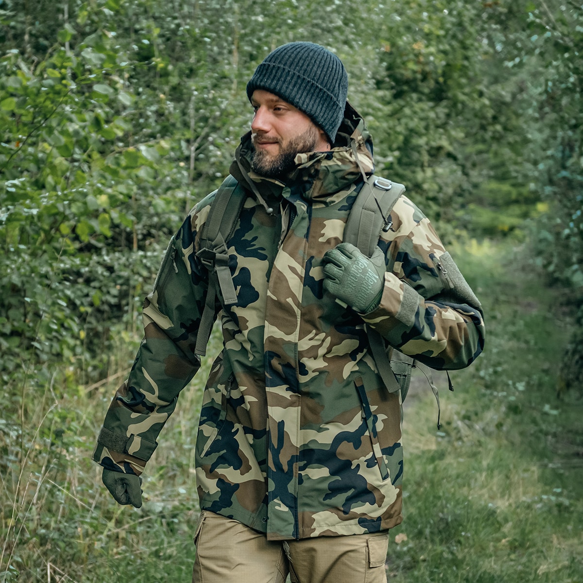 Veste ECWCS Wet Weather Gen.II avec doublure Mil-Tec - Woodland