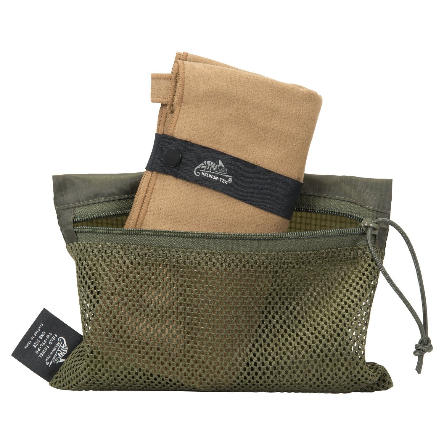 Serviette en microfibre Helikon - Coyote