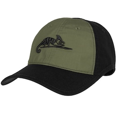 Casquette Logo Cap PolyCotton Rip-Stop Helikon - Black/Olive Green