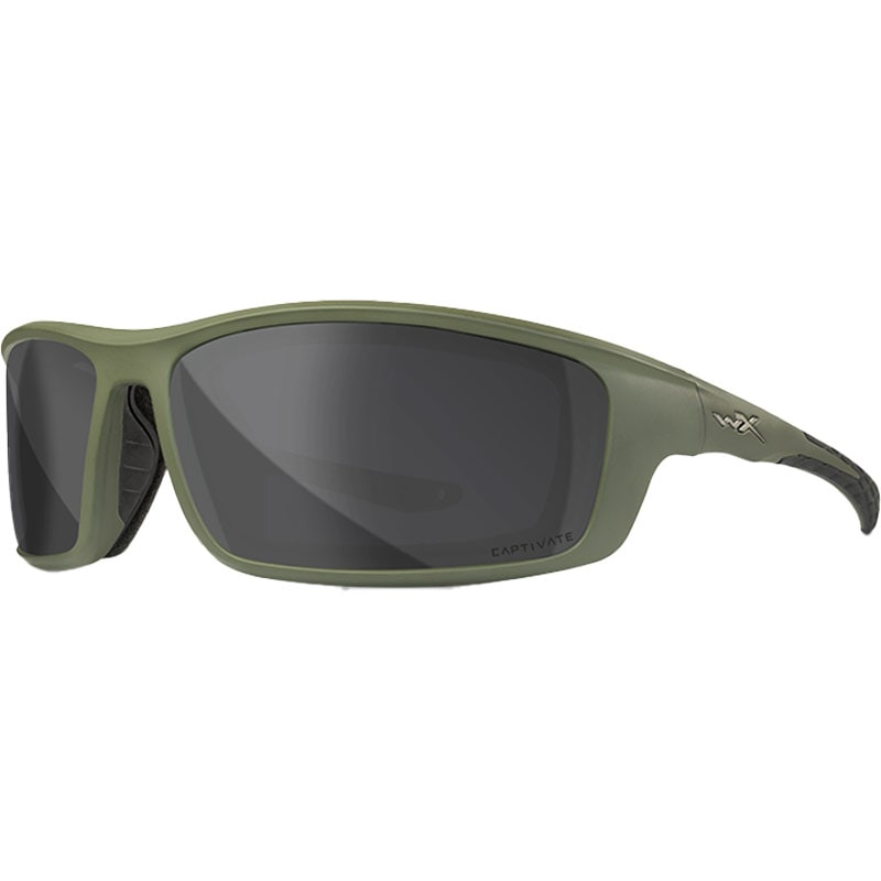 Lunettes tactique Grid Wiley X - Captivate Polarized Grey/Matte Utility Green