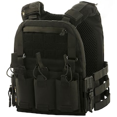 Gilet tactique type Plate Carrier Cuirass QRS - pour plaques taille S/M - M-Tac - Black