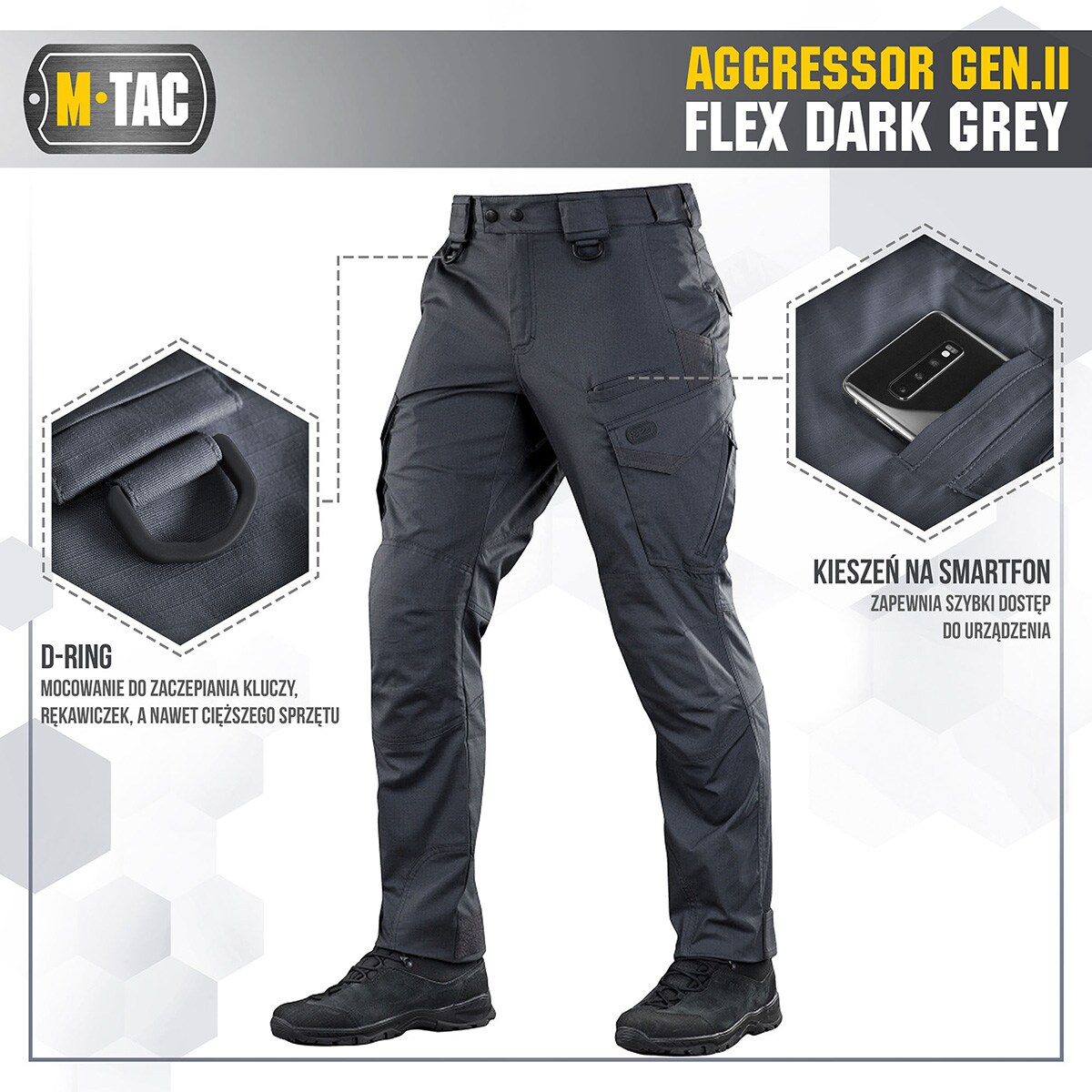 Pantalon Aggressor Gen.II Flex M-Tac - Dark Grey
