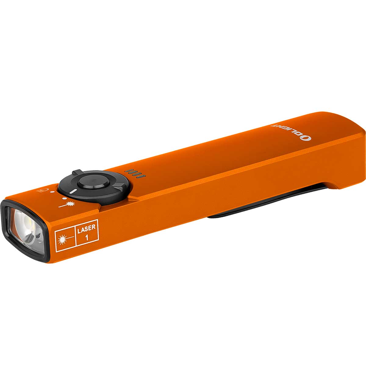 Lampe de poche avec pointeur laser Arkfeld Cool - 1000 lumens Olight - White Orange