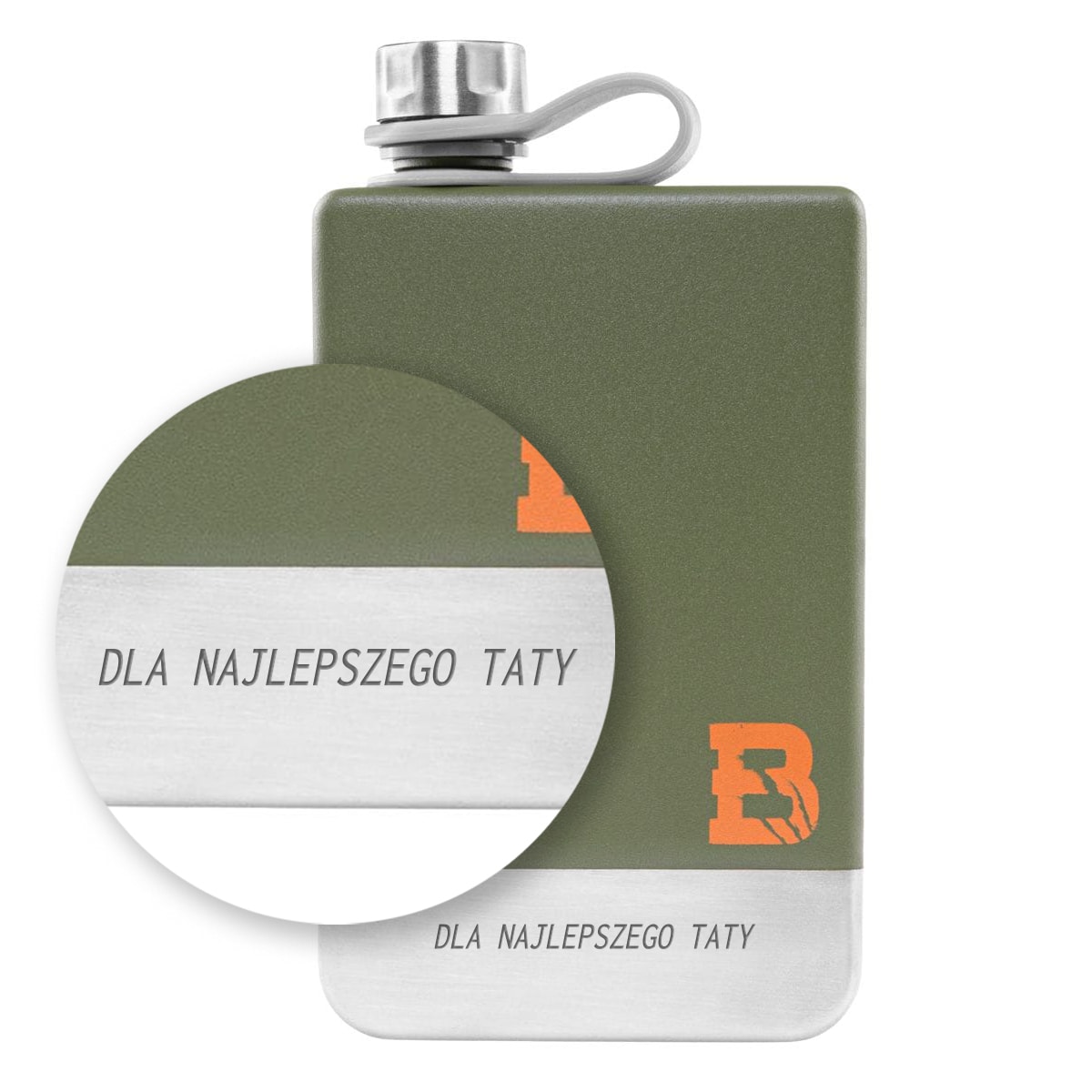 Flasque  Hip Flask Jerry 266 ml Badger Outdoor - Olive