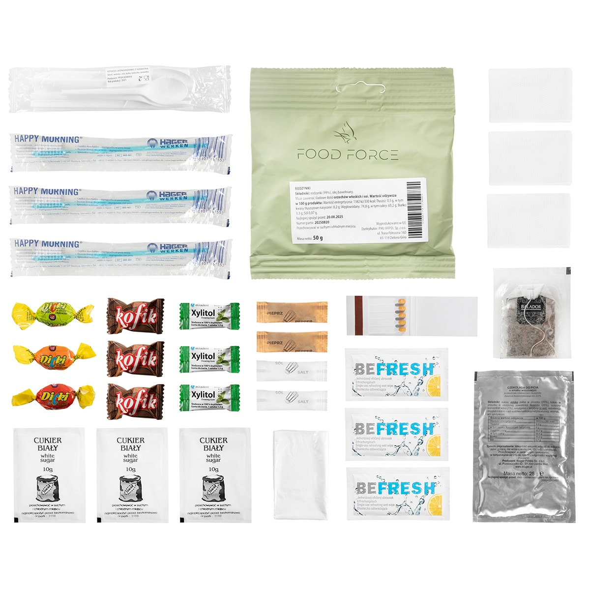 Ration alimentaire individuelle de combat épaule avec riz, bograd Arpol