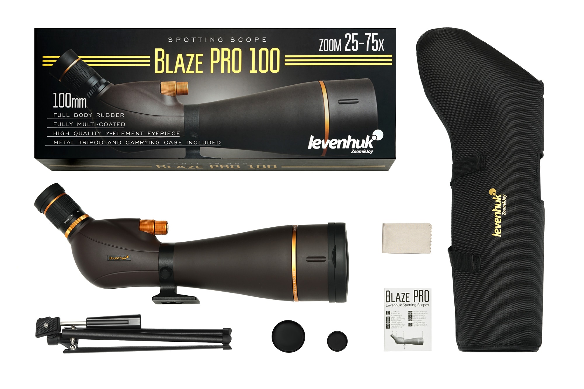 Longue vue d'observation Blaze Pro 25-75x100 Levenhuk 